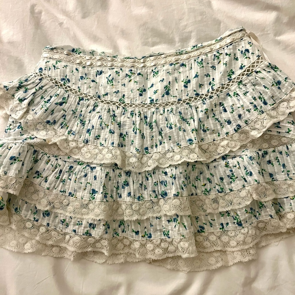 LoveShackFancy mini skirt